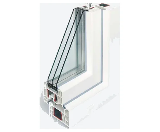 Срез профиля REHAU Intelio 80