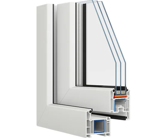 Срез профиля VEKA Softline 70 Срез профиля VEKA Softline 70